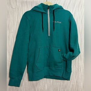 Polaris Teal Half-Zip Hoodie size Large